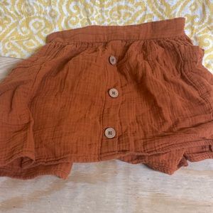 Youth girls burnt orange skirt